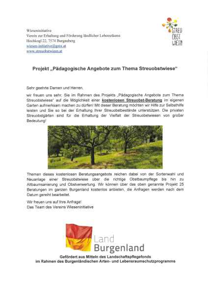 Projekt Streuobstwiese
